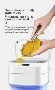 Touchless Trash Can for Kitchen, Bathroom, Car, Office