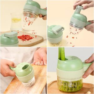 4 in 1 Handheld Electric Vegetable Cutter Set