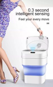 Touchless Trash Can for Kitchen, Bathroom, Car, Office