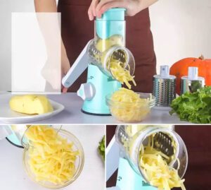 4 Pcs Vegetable Slicer 3 In 1 Manual Machine