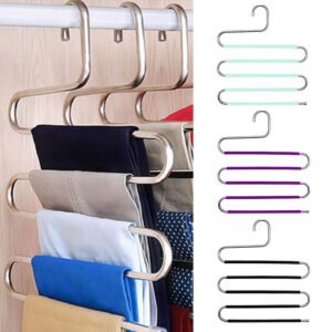 Pants Hanger Closet Organizer Stainless Steel